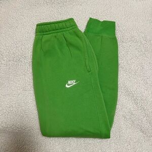 Nike Sportswear Club Logo Fleece Lime Green Jogger Sweatpants